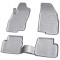 Set de 4 covorase gri din cauciuc 3D stil tavita premium pentru Fiat Punto, Evo, Grande 199 2005-2018