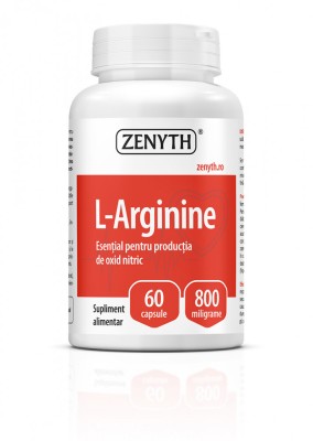 L ARGININA, 60 capsule, potenta masculina, cresterea masei musculare, detox ficat, ZENYTH foto