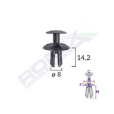 CLIPS FIXARE ELEMENTE EXTERIOARE PENTRU VW, SEAT, MERCEDES, SKODA 8X14.2MM NEGRU SET 10BUC 62625