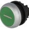 Comutator apăsare 22mm verde