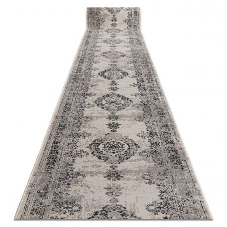 Traversa Vintage 22206666 Rozetă cremă și gri, 80 cm