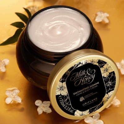 Cremă pentru m&amp;acirc;ini și corp Milk &amp;amp; Honey Gold Enchanting Jasmine (Oriflame) foto