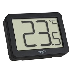 Termometru Digital de Camera cu Suport Magnetic TFA Negru foto