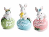 Cumpara ieftin Set 3 decoratiuni Paste polirasina multicolora cm 12,5 x 10 x 19,5 H