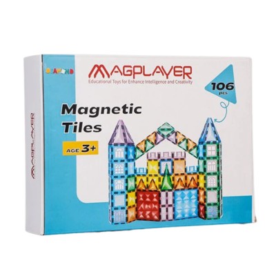 Set de constructie magnetic 3D - 106 piese foto