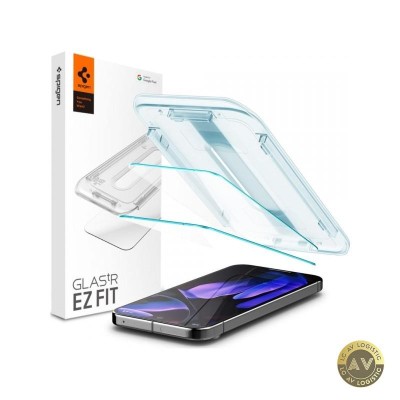 Folie de protectie Ecran Spigen EZ FIT pentru Google Pixel 9 Pro XL Sticla Securizata Full Glue Set 2 bucati foto