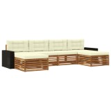 vidaXL Seturi de canapele cu pernă 6 pcs Lemn Solid de Acacia 3383693