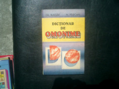 Dictionar de omonime - Gh. Bulgar si N. Felecan foto