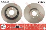 Disc frana PEUGEOT EXPERT Tepee (VF3V) (2007 - 2016) TRW DF4945
