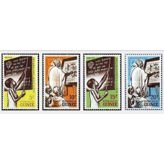Guinea 1962 - Alfabetizarea, serie neuzata
