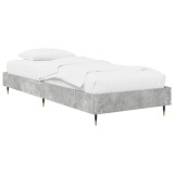 vidaXL Cadru de pat Gri Beton 80 x 200 cm Lemn prelucrat 8009053