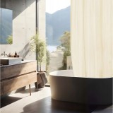 Perdea pentru cabina dus, bej, 180x200 cm, Sepio