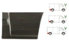 Segment reparatie aripa spate Citroen Jumper, 06.1906; Fiat Ducato, 03.192006, Peugeot Boxer, 06.192006, partea dreapta, spate; in spatele rotii; cu