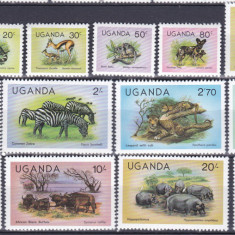 DB1 Fauna Africana 1979 Uganda 14 v. MNH