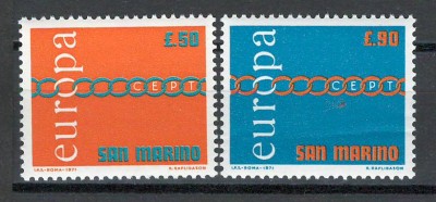 San Marino 1971 Mi 975/76 - Europa foto