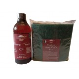 Prep&rsquo;N&rsquo;Shine-Pure Teak Oil &amp; Hand Pad&rsquo;s Mix Abrasive, alb, negru, verde, 500 ml
