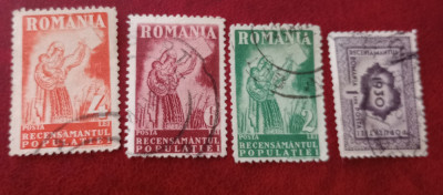 ROMANIA 1930 Lp 85 Recensăm&amp;acirc;ntul populației serie stampilate foto