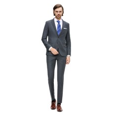 Costum barbati business slim gri CT002