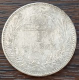 (A967) MONEDA DIN ARGINT UNGARIA - 1 KORONA 1914 COROANA, FRANZ JOSEPH, Europa