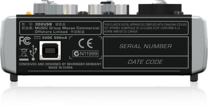 Mixer Behringer Xenyx 302USB