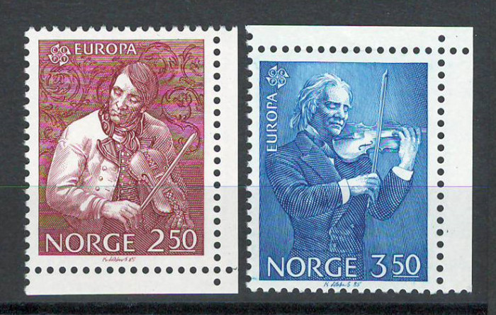 Norvegia 1985 MNH - Europa: Anul European al Muzicii, nestampilat