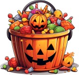 Cumpara ieftin Sticker decorativ, Halloween, Portocaliu, 62 cm, 8495ST-8, Oem
