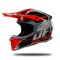 Casca cross Ufo Plast Intrepid S5 gri/rosu/negru