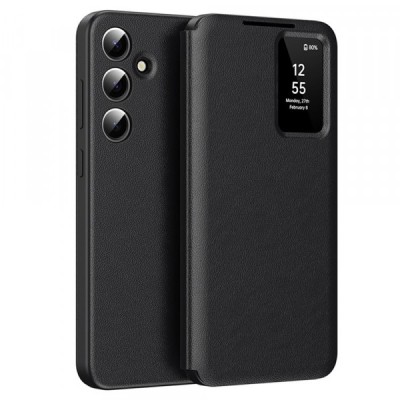 Husa pentru Samsung Galaxy S23 FE S711, Techsuit, SmartView, Neagra foto