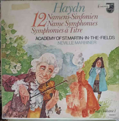 Disc vinil, LP. 12 Name Symphonies. SETBOX 6 DISCURI VINIL-Joseph Haydn, Academy Of St. Martin-in-the-Fields, Si foto