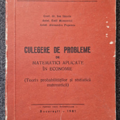 CULEGERE DE PROBLEME DE MATEMATICI APLICATE IN ECONOMIE - Sacuiu