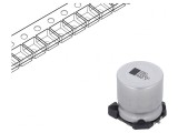 Condensator Electrolitic SMD 1mF 25V 16x16x16mm
