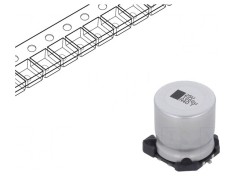 Condensator Electrolitic SMD 1mF 25V 16x16x16mm