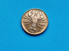 20 Lire 1974 San Marino-AUNC-RAR-in realitate arata bine!