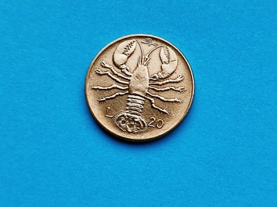 20 Lire 1974 San Marino-AUNC-RAR-in realitate arata bine! foto