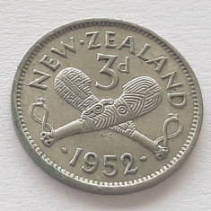 385. Moneda Noua Zeelanda 3 pence 1952