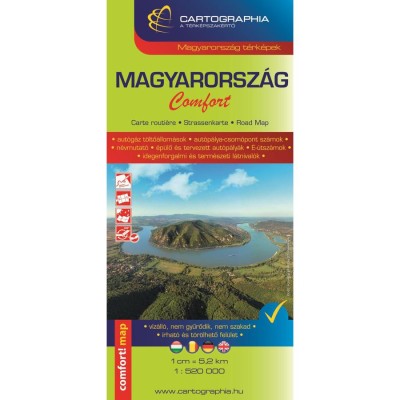Magyarorsz&amp;aacute;g Comfort 1:520e. t&amp;eacute;rk&amp;eacute;p (lamin&amp;aacute;lt) - Cartographia foto