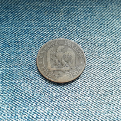 5 Centimes 1856 A Franta foto