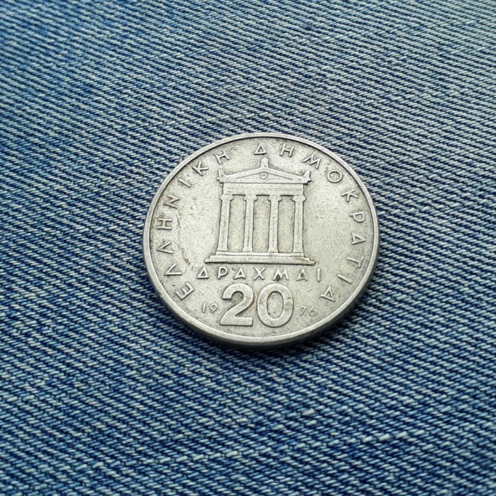 20 Drahme 1976 Grecia