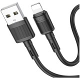 Cumpara ieftin Cablu Date si Incarcare HOCO, X83 Victory, USB la tip Lightning, 1m, 2.4A, Negru