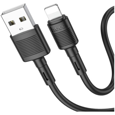 Cablu Date si Incarcare HOCO, X83 Victory, USB la tip Lightning, 1m, 2.4A, Negru foto