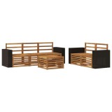 vidaXL Seturi de canapele Lemn Solid de Acacia 3384030