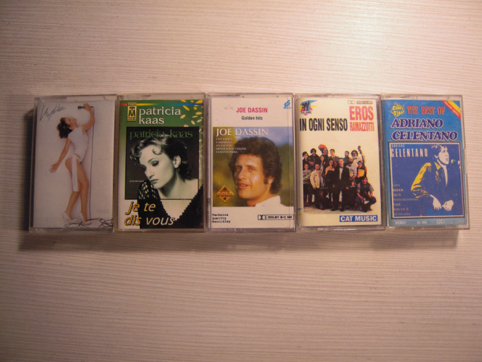 LOT de 5 casete audio inregistrate (prima este originala EMI: Kylie Minogue - Fever 2001)