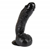 Dildo Realist Baroni Ventuza Negru 20 cm Passion Labs