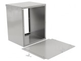 Carcasă universală oțel gri 203x254x178mm