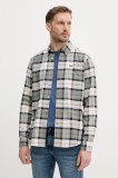 Barbour camasa Lewis Tailored Shirt barbati, culoarea gri, cu guler clasic, regular, MSH5070