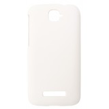 Husa tip capac plastic cauciucat alba pentru Alcatel One Touch Pop C7 Single Sim (OT-7040A, 7040F, 7041X) / Dual Sim (OT-7040D, 7041D, 7040E)