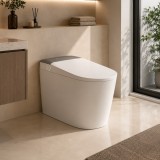 Vas WC inteligent YUKON Premium alb, design modern, cu rezervor integrat