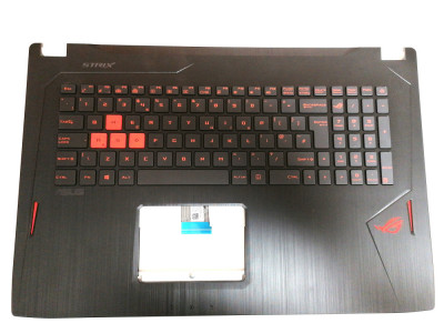 Carcasa superioara cu tastatura Laptop, Asus, ROG GL702, GL702VM, GL702VSK, GL702VS, GL702V, GL702VMK, GL702VT, UK foto