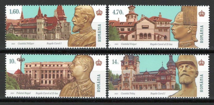 Romania 2023 Mi 8252/55 MNH - Cladiri regale