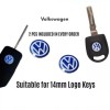 Emblema Sigla Logo Cheie Silicon Volkswagen VW 14mm - Autoadeziva, Rezistenta
